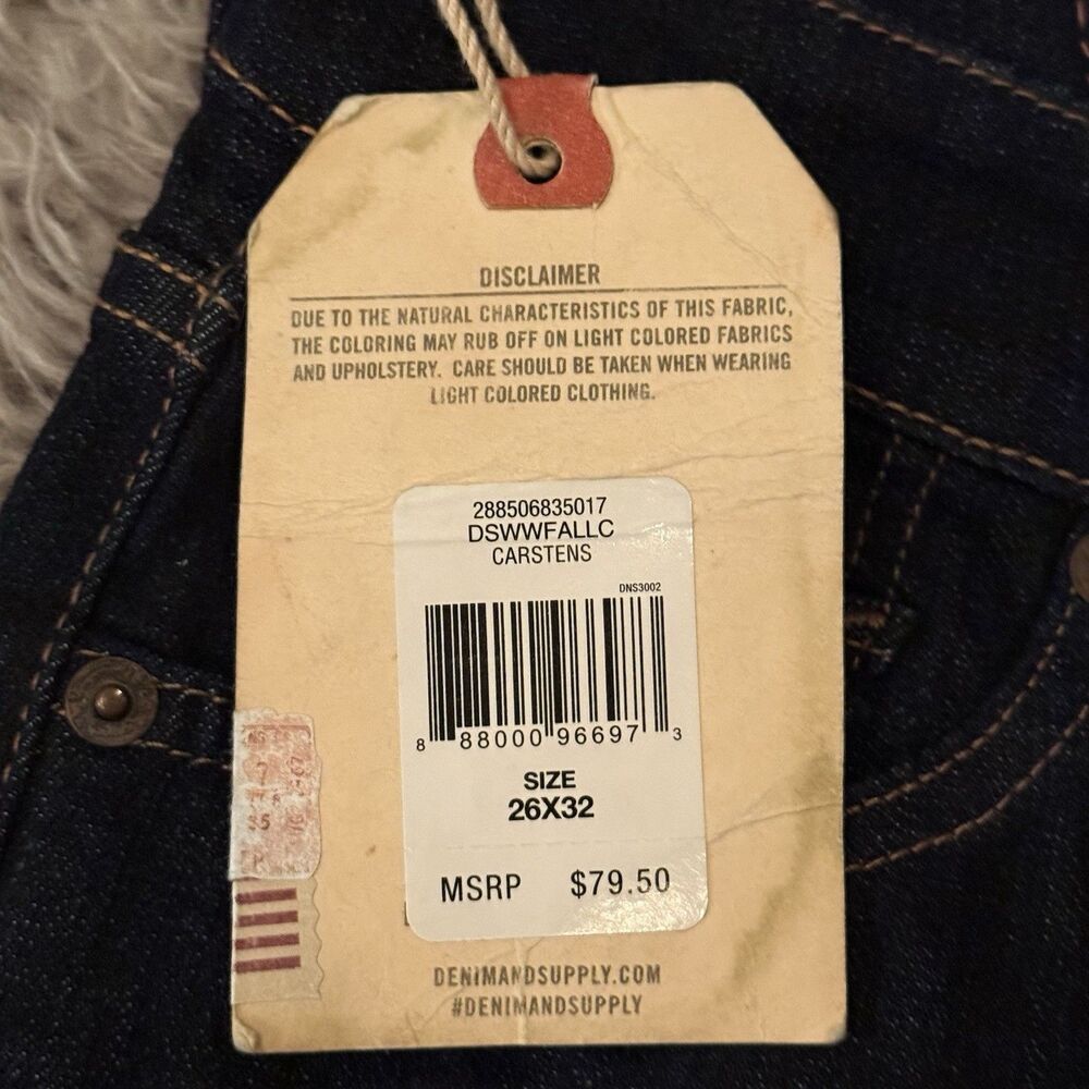 Denim & Supply Ralph Lauren Skinny Jeans Dark Wash Size 26 X 32 NWT - Picture 7 of 10